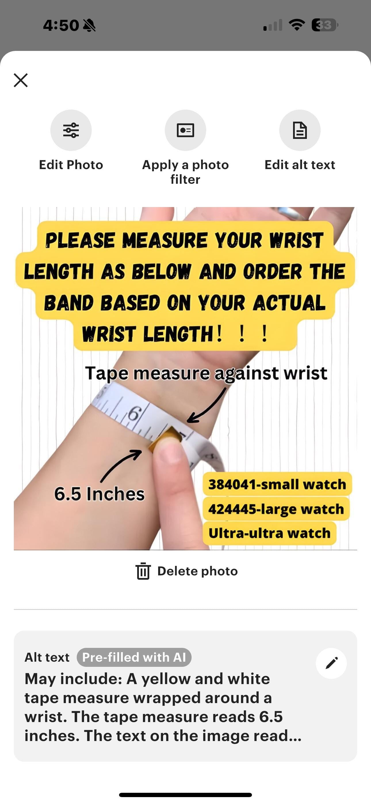 Genuine freshwater pearl Apple Watch band for all models . Tri color /white 7-8mm baroque freshwater pearls. 3 strands