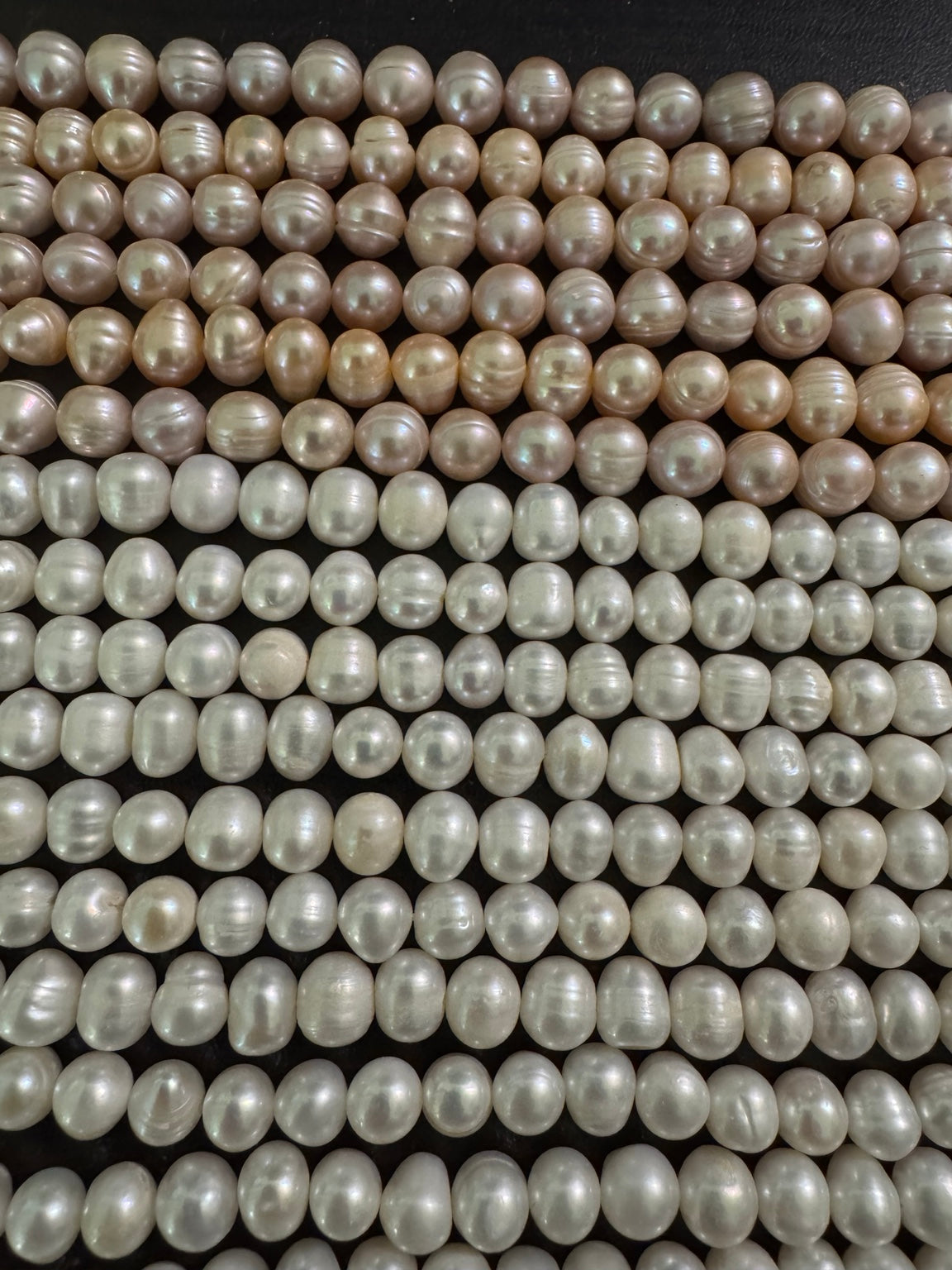 Freshwater pearls close-up