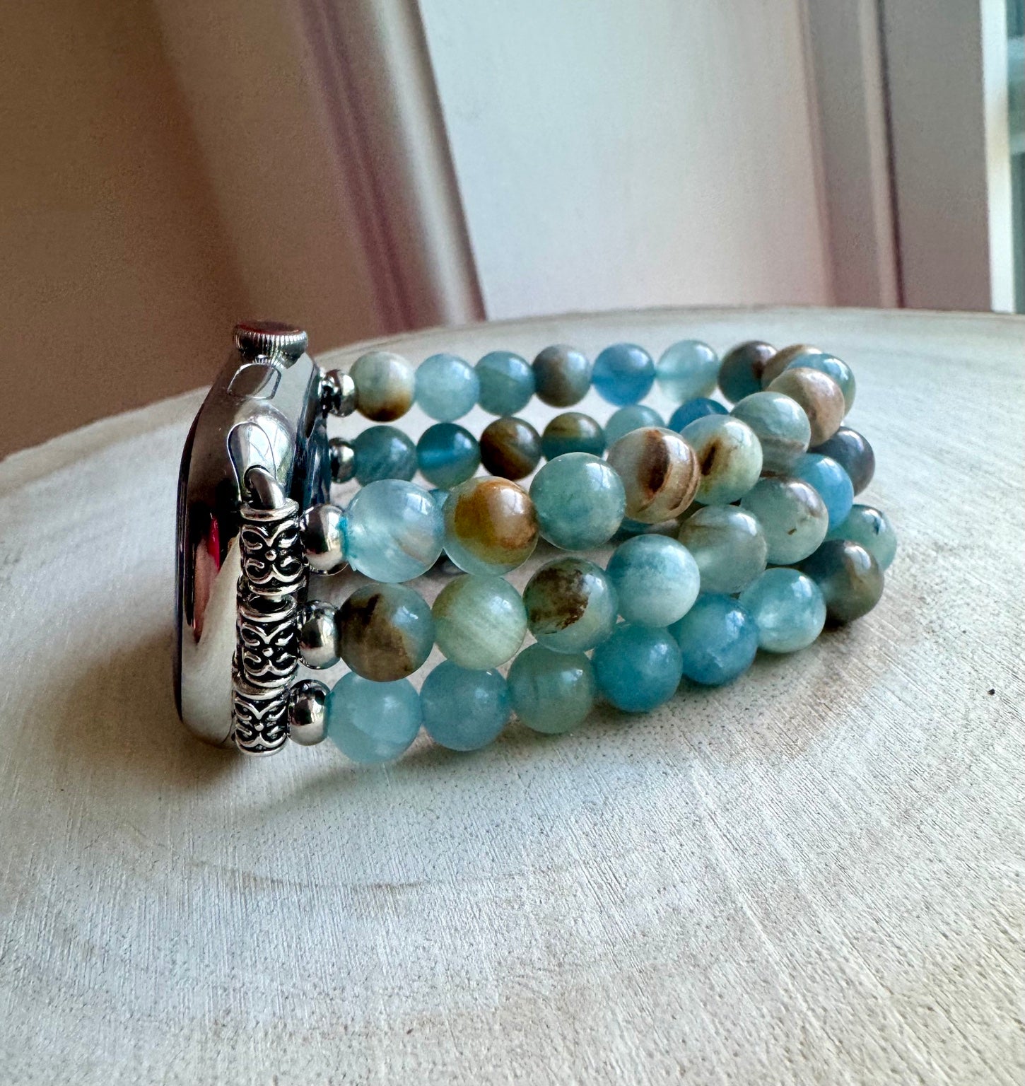 Blue gemstone Apple Watch band